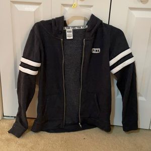 PINK fleece zip up hoodie